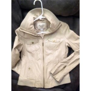 American Rag Tan Faux Leather Jacket